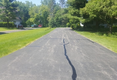 Before Sealcoating Driveway