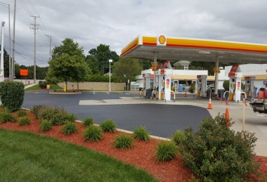Shell Gas Station Sealcoat